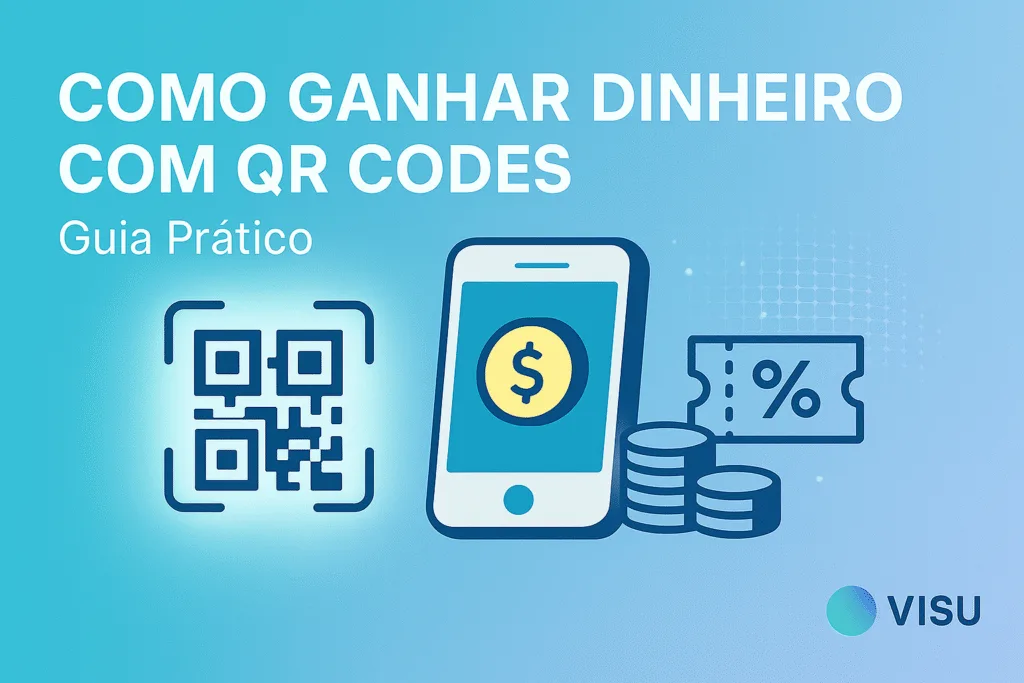 Como ganhar dinheiro com QR Codes mostrando exemplos de monetização em estabelecimentos