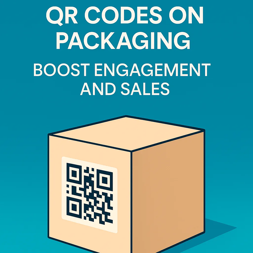 Smartphone escaneando código QR en packaging de producto en pasillo de supermercado