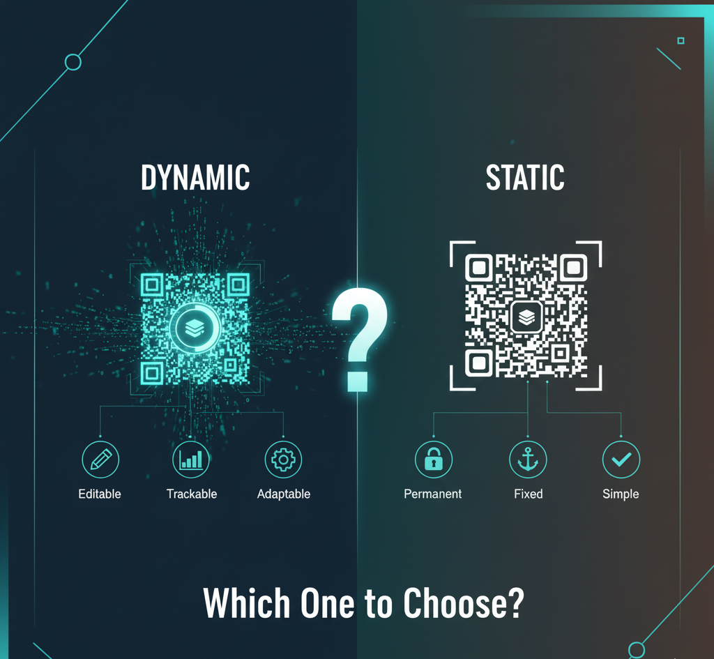 Featured image of QR code capacity with glowing data and futuristic visualization