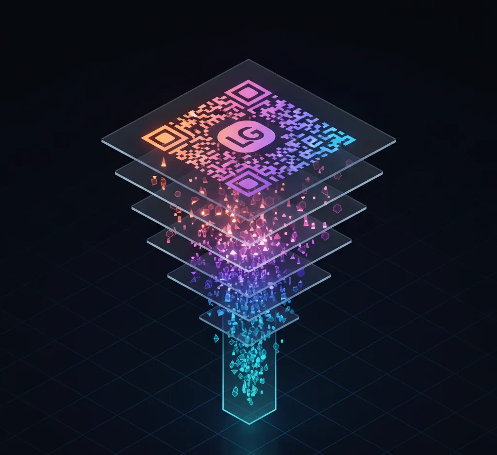 Participantes de evento escaneando QR Codes em estandes para desbloquear recompensas e compartilhar contatos
