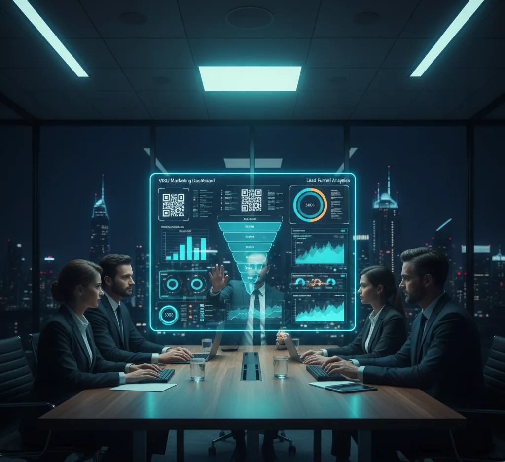 Funil de captação de leads com QR Code transformando scans em recompensas, dados e contatos qualificados