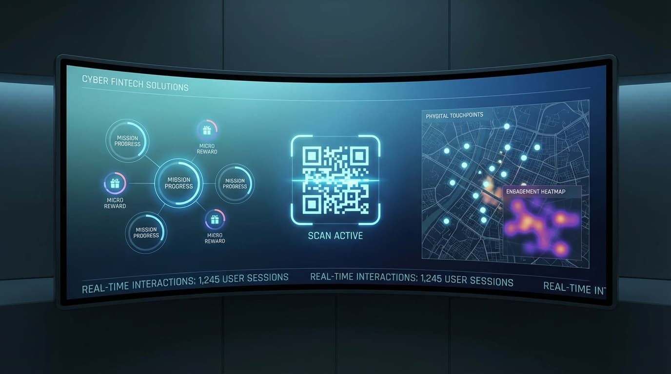Real time customer journey map showing scan events, mission progress, and engagement triggers across channels.