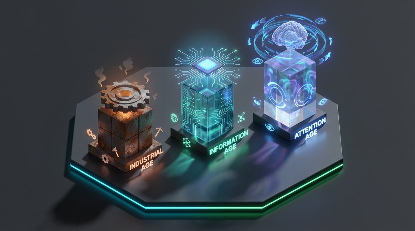 The Evolution from Industrial to Attention Economy