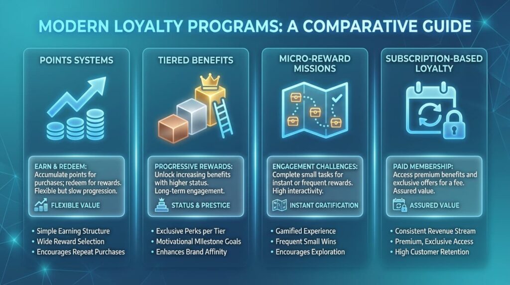 Types of Loyalty Programs: The 2026 Comparison Guide