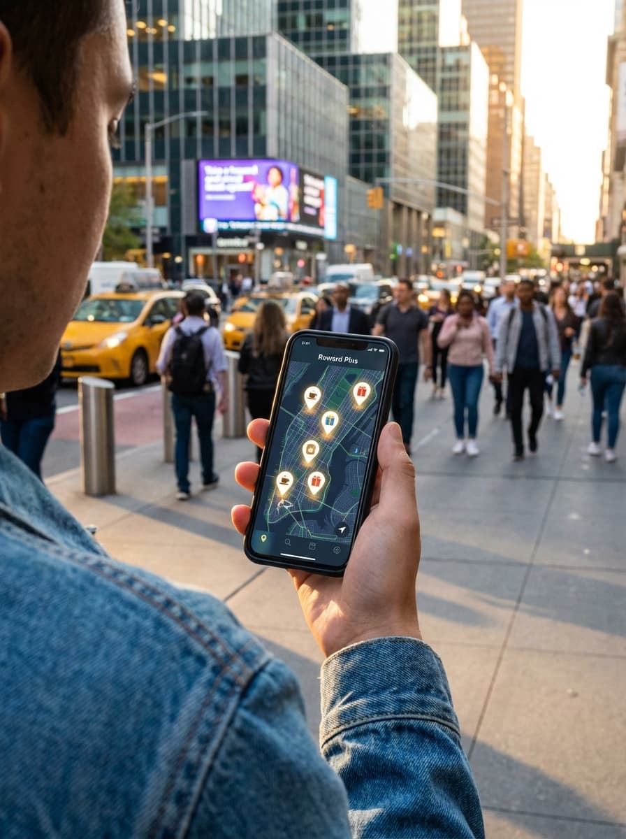 Using VISU map to find nearby QR codes