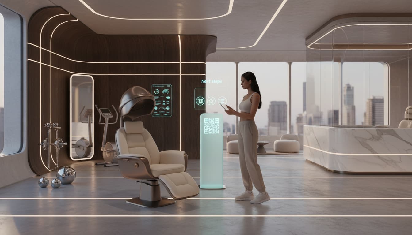 client receiving psychological triggers through simplified qr journeys