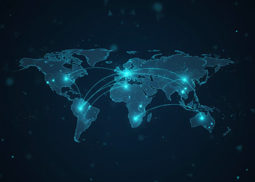 VISU global network map