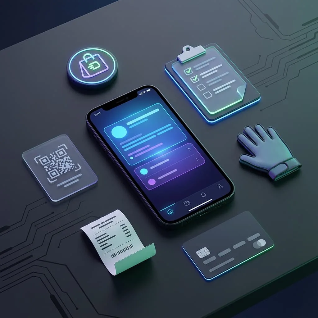 Collage-style grid representing popular daily pay apps and gig platforms on a smartphone