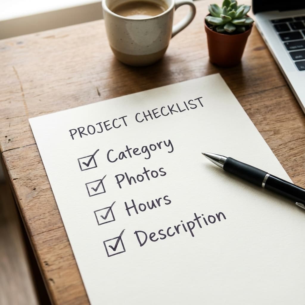 Checklist de otimização do Google Meu Negócio com categoria, fotos, horário e descrição