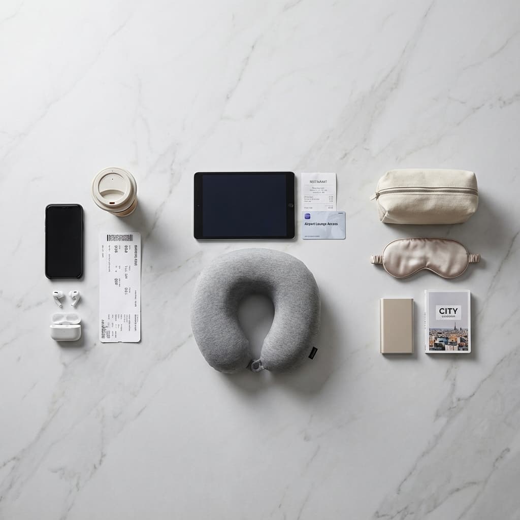 Infographic showing what to do during layovers of different lengths from 1 hour to 8+ hours