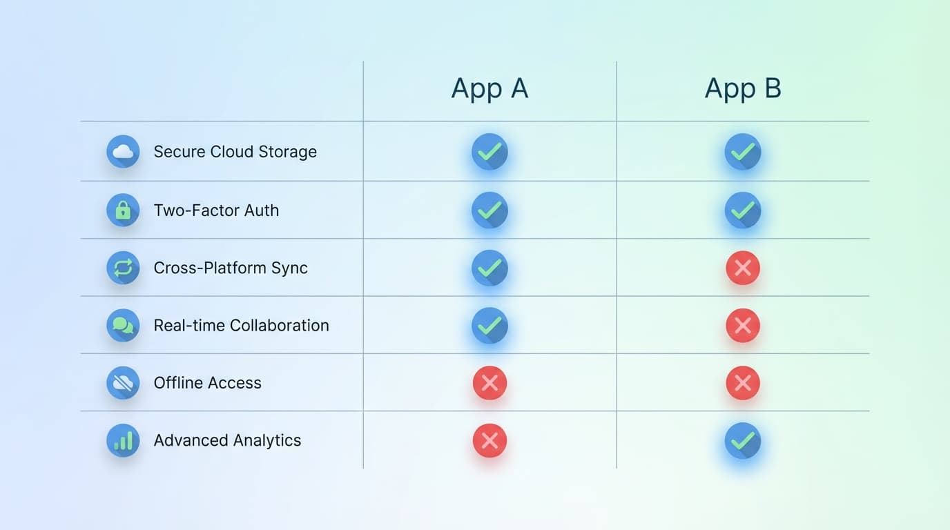 Feature comparison table between Mistplay and Swagbucks