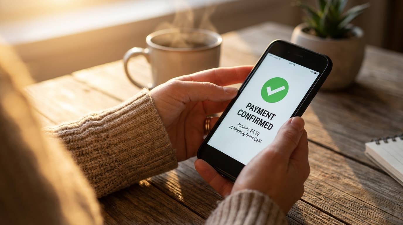 Payment notification on smartphone from money-making app
