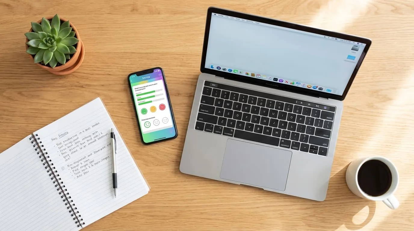 Workspace setup for online side hustles and money-making apps