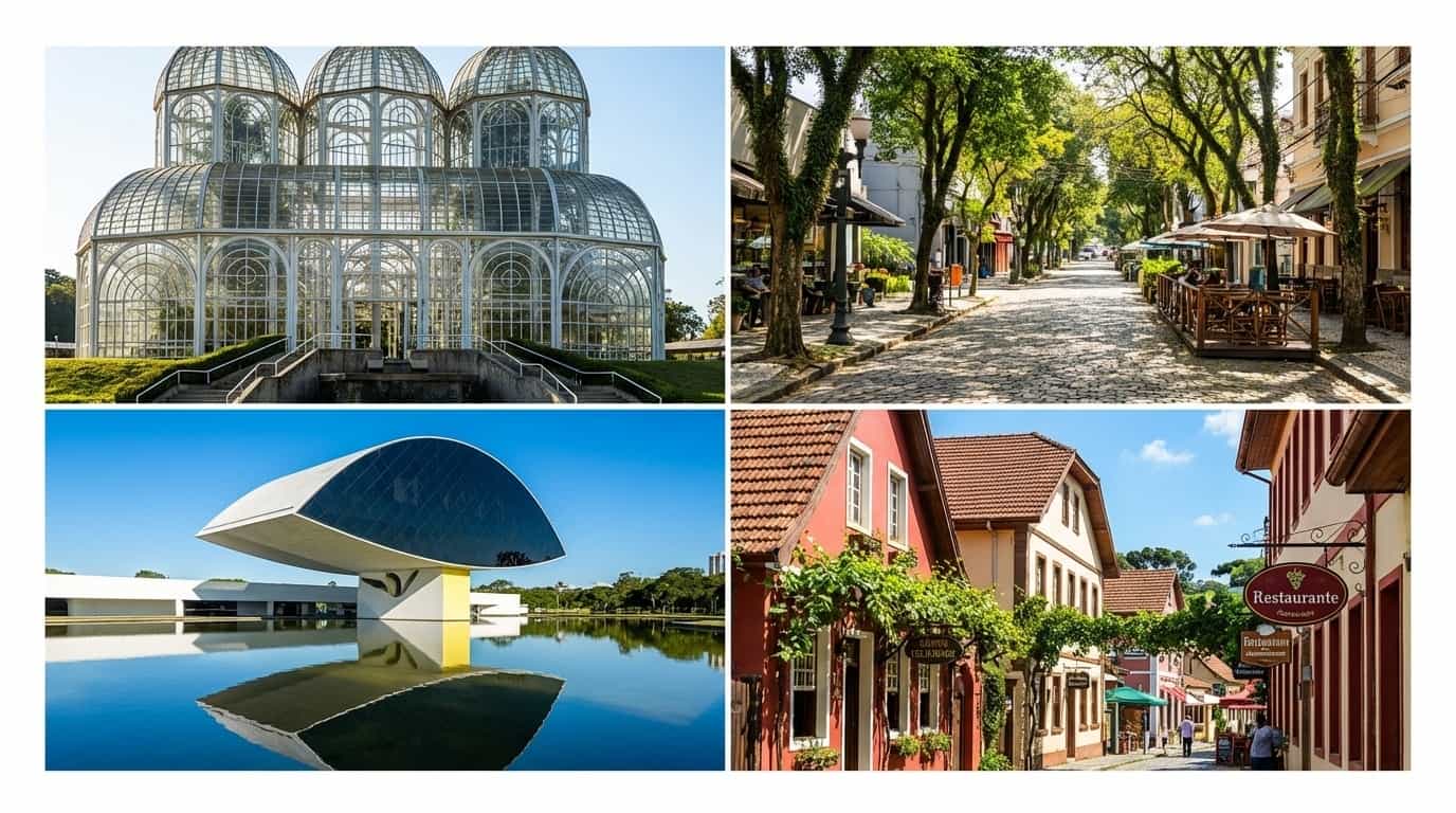 Bairros de Curitiba onde o VISU está disponível incluindo Batel Água Verde e Santa Felicidade