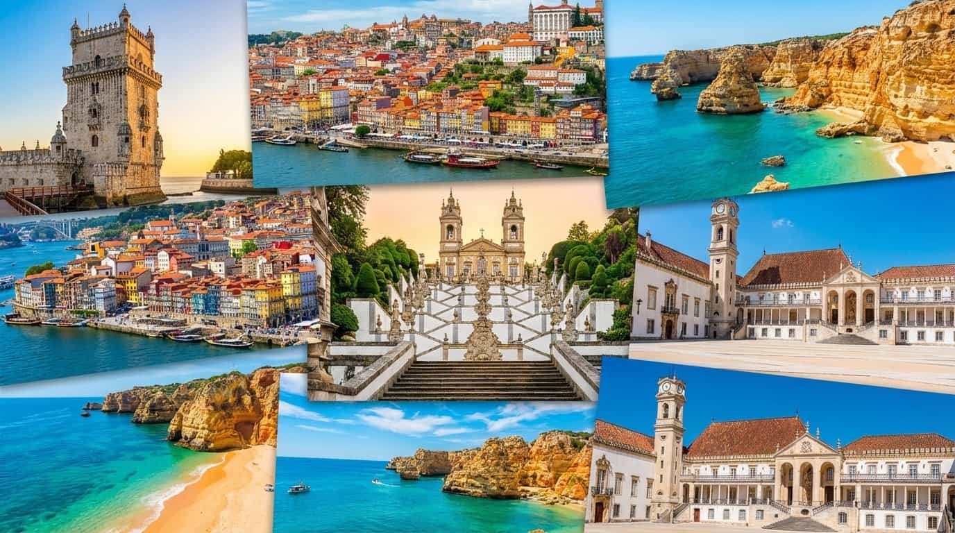 Cidades portuguesas onde o VISU está disponível incluindo Lisboa Porto e Faro