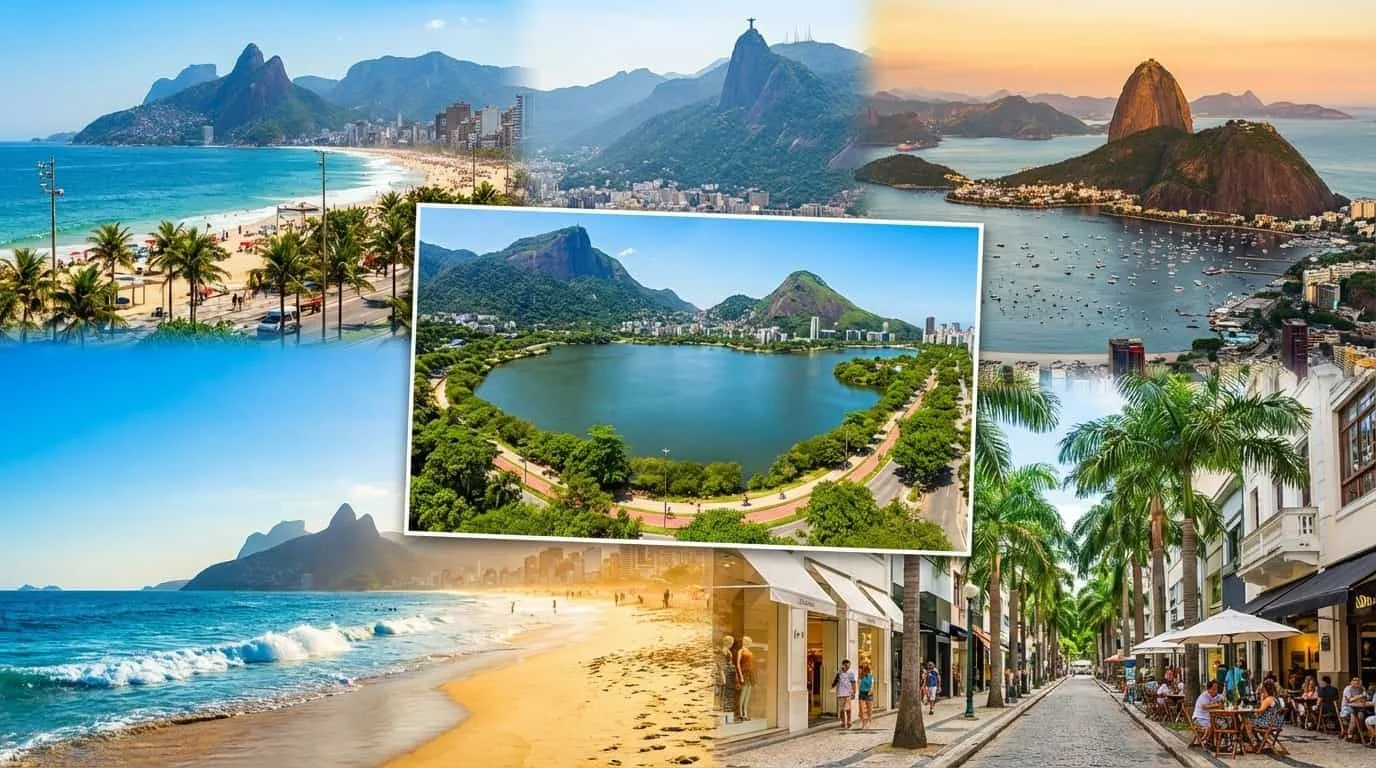 Bairros do Rio de Janeiro onde o VISU está disponível incluindo Ipanema Leblon e Copacabana