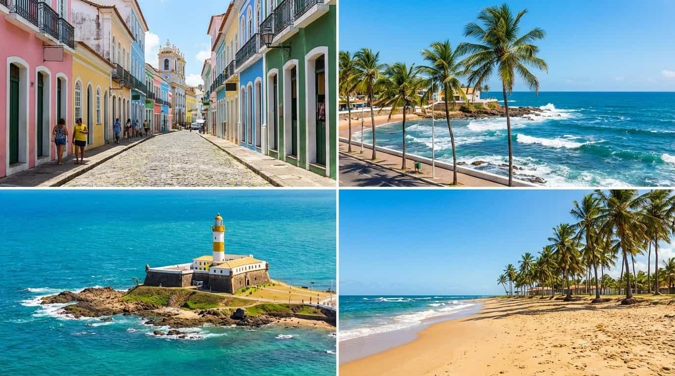 Bairros de Salvador onde o VISU está disponível incluindo Pelourinho Rio Vermelho e Barra