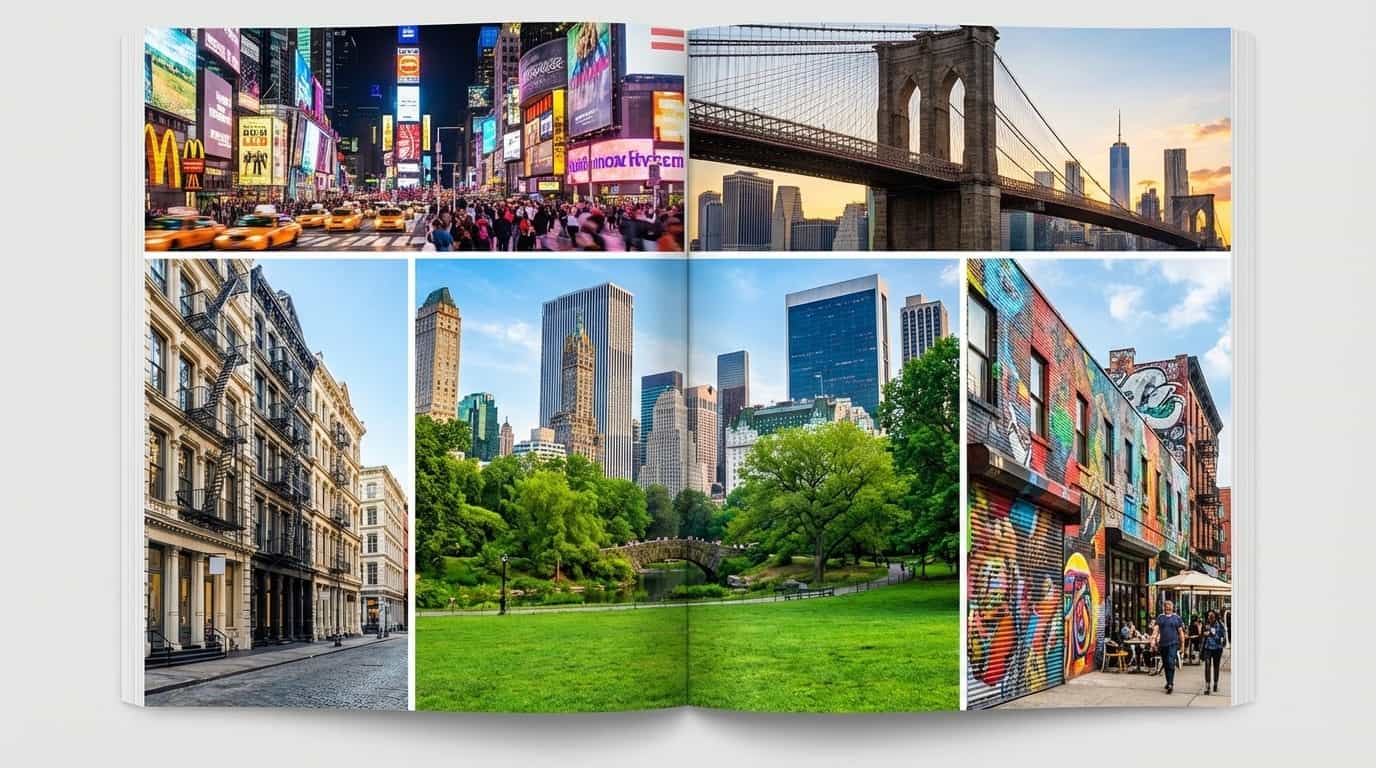 Bairros de Nova York onde o VISU está disponível incluindo Manhattan Brooklyn e SoHo