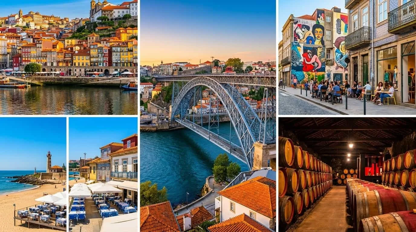 Bairros do Porto onde o VISU está disponível incluindo Ribeira Foz e Cedofeita