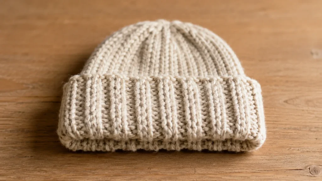 Como tricotar um gorro: receita completa em agulhas retas para iniciantes