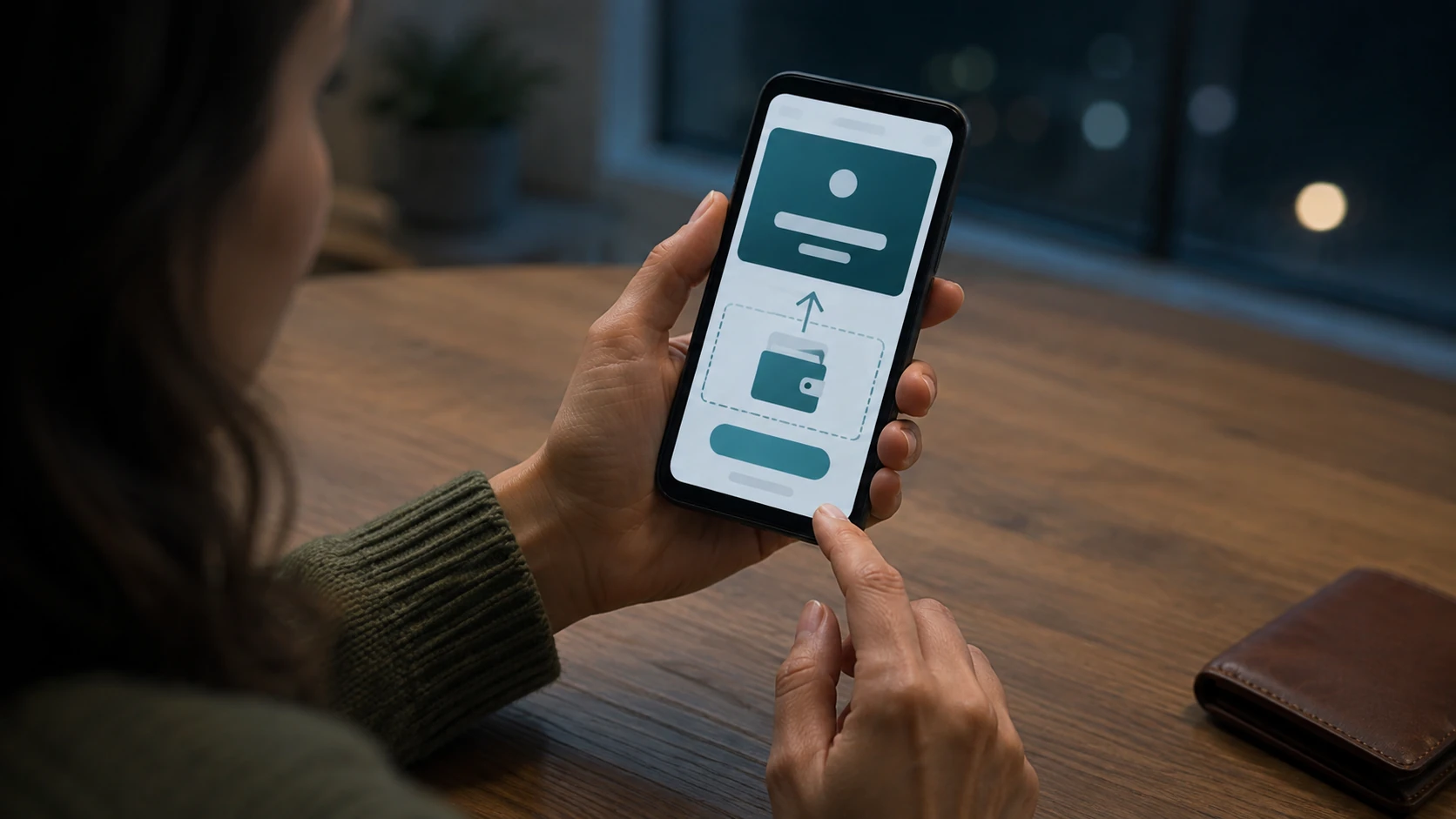 Tela de celular mostrando o saldo de um app de recompensas ao lado de um pedido de depósito antes do saque