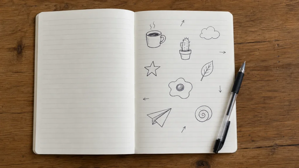 Easy Doodles Built From Simple Shapes