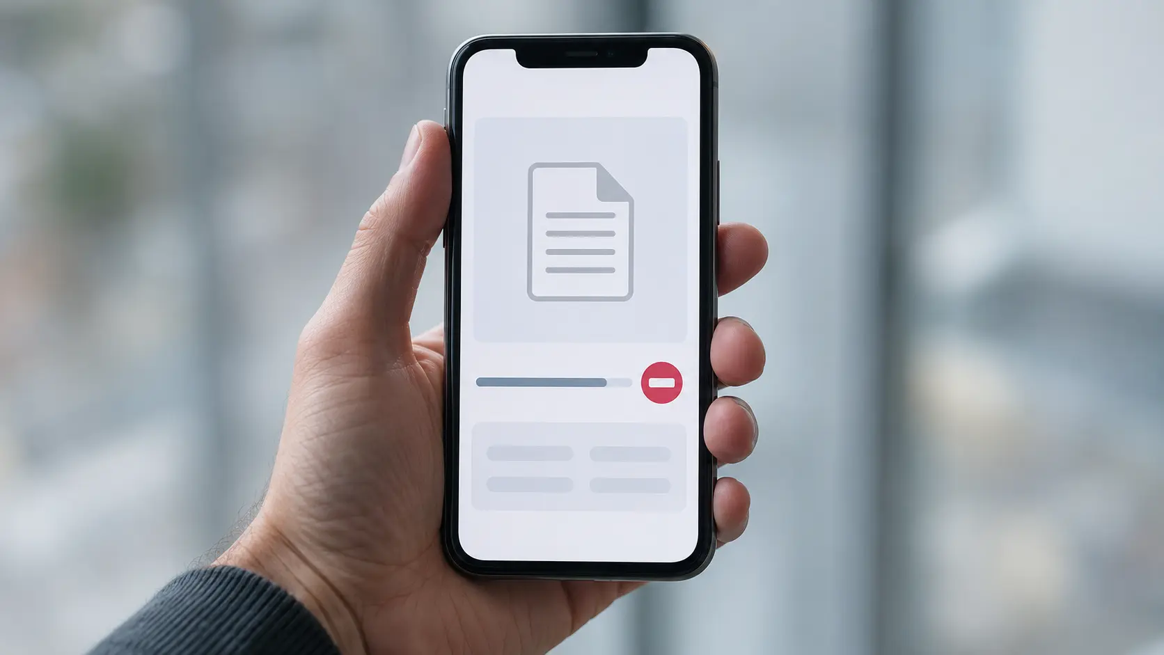 Phone screen showing a withdrawal request stopped by a verification requirement
